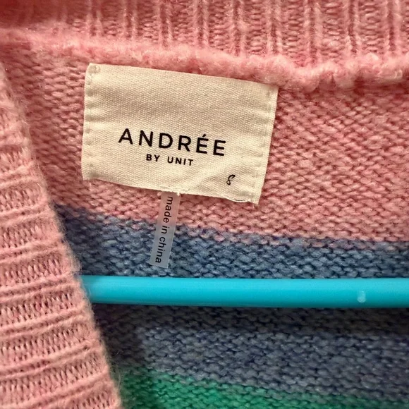 ANDREE BY UNIT Multicolor Striped Sweater - Picture 2 of 3